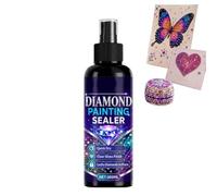 Spray de acabado de pintura Gem - 100 ml de pintura de diamante para arte | Sellador protector transparente de secado rápido | barniz brillante para puzles de pintura de diamantes, resistente a los