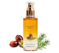 Spray de aceite capilar acondicionador con aceite de jojoba y manteca de karité | Aceite acondicionador reparador para cabello seco y rizado, spray perfumado de aceite capilar para mujeres y hombres