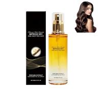 Spray de aceite capilar, acondicionador sin enjuague fortalecedor para cabello seco y encrespado.