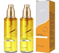 Spray de aceite capilar perfumado, spray acondicionador sin aclarado con aceites esenciales, sérum sedoso hidratante y fortalecedor para cabello seco y encrespado