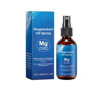 Spray de aceite de magnesio de alta pureza para el cuidado natural de la piel, relajación con fórmula de absorción rápida para tu bienestar diario (azul, 12 x 3,4 x 3,4 cm)