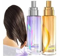 Spray de aceite esencial ligero y suave de larga duración para cabello, spray de aceite esencial para el cuidado capilar, voluminizador y esponjoso, para puntas abiertas y cabello con frizz.