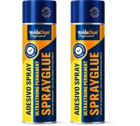 Spray de Adhesivo Extra Fuerte 500ml - para pegar revestimientos de techo, espumas - fieltro, revestimientos de techo de nubes, cuero (Packaging may vary) (Paquete de 2)