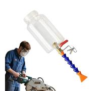 Spray de agua de 500 ml para recoger el polvo de corte - Dispositivo de adición de agua ajustable universal | 270 mm Nebulización Acero PP Refrigeración | Herramienta Taller Piastr