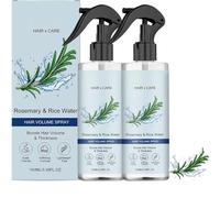 Spray de agua de romero y arroz para el crecimiento del cabello, spray de volumen para el cabello, suero hidratante y fortalecedor para el cabello, hidratante profundo, no graso, para hombres y