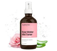 Spray de agua de rosas para rostro con Matrixyl 3000, glicerina y aloe vera, niebla facial de agua de rosas y tónico, hidrata, reduce las líneas finas y aumenta la producción de colágeno, 4 onzas