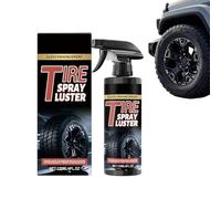 Spray de apósito de neumáticos, restaurador de revestimiento de neumáticos de 120 ml, limpiador de ruedas de brillo profundo para coche, , urbano, todoterreno, producto de cuidado de garaje al