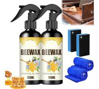 Spray de cera de abeja micromolecularizada natural, espray de cera de abeja para muebles, pulido original para muebles (2)