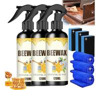 Spray de cera de abeja micromolecularizada natural, espray de cera de abeja para muebles, pulido original para muebles (3)