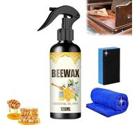 Spray de cera de abeja micromolecularizada natural, pulimento FUMiture, spray de cera de abeja molecularizada, cera de abejas pulidor y limpiador de muebles, cera de abeja para muebles de madera (1)