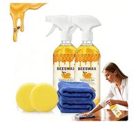 Spray de cera de abejas for borrar arañazos, pulimento de madera de cera de abejas, cera de madera premium for mesas y sillas, spray de madera portátil for el hogar, kit de pulido de muebles(2 Set)