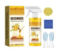 Spray de Cera de Abejas para Madera | Limpiador y Abrillantador de Muebles | Pulimento Natural con Cera de Abejas para Suelos, Armarios y Mueble de Salón | Incluye Esponja y Paño (1pcs, /, /)
