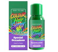 Spray de Color Capilar - 100ml Spray De Color Verde Para El Cabello - Solución De Tinte Temporal - Para Fiestas Reuniones Cosplay Disfraces Halloween Festivales Actuaciones Escénicas