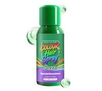 Spray de color para el cabello - 100 ml para color verde | Solución temporal de color para el cabello - para Halloween y cosplay, así como para festivales y escenarios, también para fiestas de