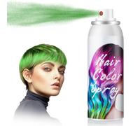 Spray De Color Para El Cabello Verde, Laca Temporal Para El Cabello Coloreada, Spray De Tinte Capilar Lavable De Una Sola Vez Para Fiestas De Disfraces Cosplay Halloween, Tinte Rápido -100ml