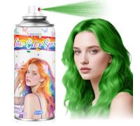 Spray de Coloración Temporal Verde para el Cabello - Tinte No Pegajoso y Lavable para Temas de San Patricio, Fiestas Temáticas, Eventos (120ml, Verde)