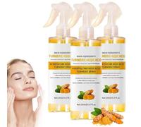 Spray De Cúrcuma Con Ácido Kójico Y Keratina, Spray De Cúrcuma Con Ácido Kójico Y Keratina, 200 Ml. Exfoliante Suave, Calmante, Transparente Y Para Rostro Y Cuerpo. Hidrata La Piel. (3 unidades)