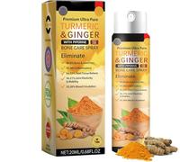 Spray de cúrcuma y jengibre de 20 ml, spray para articulaciones y huesos, cúrcuma y jengibre, para todo tipo de piel (1 unidad)