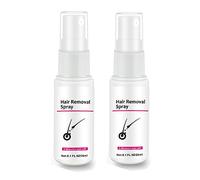 Spray de depilación rápida de 2 minutos, inhibidor del crecimiento del cabello indoloro, depilación permanente para piernas, brazos y axilas para hombres y mujeres, cuidado de reparación (2PCS)