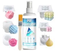 Spray De Desmoldeo - 100 Ml, Agente De Desmoldeo, Fórmula De Demo Lage Fácil | Lubricante De Moldeo Antiadherente, Limpiador Para La Fabricación De Moldes De Velas De Resina, Jabón, Yeso, Proporciona