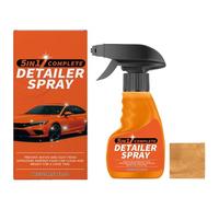 Spray de detalles de automóviles, Boosts Shine & Gloss, 120 ml, 5in-1 Spray de detallado completo con toalla, de limpiador de automóviles interiores y exteriores, aplicación rápida y fácil, pa