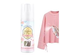 Spray de eliminación estática, 100 ml para renovar telas y ayuda para planchar ropa, portátil, seguro, liberación de arrugas, spray para ropa, telas