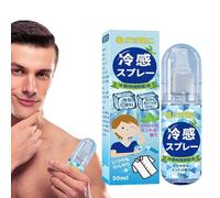 Spray de enfriamiento corporal, niebla fría de verano, spray portátil de menta para alivio de sofocos, botella de spray hidratante de larga duración para ropa al aire libre, prevención del calor y