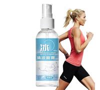 Spray de enfriamiento para climas cálidos: estiércol refrescante, evita el golpe de calor, spray de enfriamiento para la cara y el cuerpo, spray de menta natural portátil, seguro y duradero garantiza