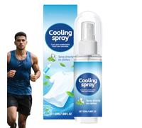 Spray de enfriamiento - Spray frío para clima cálido | Ropa de cuerpo aerosoles fríos | 50 ml de clima cálido Solución líquida indista para atletas Hombres mujeres adolescentes que corren entrenamient