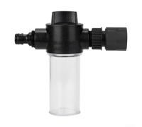 Spray de espuma para lavado de coche, 100 ml, pulverizador de alta presión con boquilla ajustable para manguera de jardín herramienta de limpieza (negro)