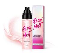 Spray de fijación Glow Mist con un brillo fino, spray hidratante | Spray de fijación de maquillaje, 24 horas, control de aceite fino, sin sensación de tensión, fijación de maquillaje de 360°