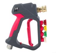 Spray de gatillo de arandela de alto PSI con factor de forma compacto y ajuste de alta universalidad para múltiples necesidades de limpieza (rojo rosa)