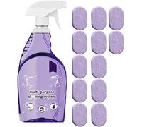 Spray de limpieza con tabletas de limpieza concentradas, limpiador para eliminación instantánea de manchas, limpieza profunda, tabletas limpiadoras multiusos, tabletas de limpieza multiusos (juego de