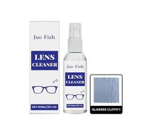 Spray de limpieza de lentes, paquete doble para limpiar superficies ópticas, spray de limpieza de lentes, para gafas, cámaras, microscopios, pantallas digitales