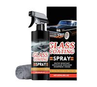 Spray de limpieza de vidrio, limpiador de ventanas, agente de botella de limpieza de 6.7 pulgadas para parabrisas matutino, viaje diario, carretera, coche, garaje, exterior, transparente, fácil de