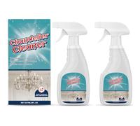 Spray de limpieza y cuidado de lámparas de araña, limpiador de lámparas de araña en spray seco por goteo, fórmula sin limpieza para lámparas cristal, vidrio y acrílico, brillo sin rayas (2Pcs)
