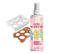 Spray de molde de silicona - Lubricante fluido de liberación de 120 ml, ayuda de fundición de secado rápido | Agente de desmoldeo fácil para velas, jabón, proyectos de yeso de hormigón, uso en estudio