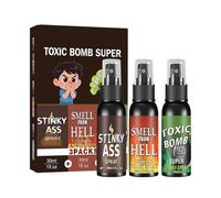Spray de Pedos Líquido | 3 Unidades Broma Pesada Duradera | Aroma Extra Fuerte a Flatulencia,para, Hogar, Cocina, Escuela, Clase, Universidad, Oficina, Celebración, Reunión Familiar