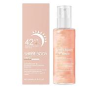 Spray De Protector Solar, Mistura De Cuerpo De Cuerpo SPF SPF 42, 200 Ml, Infundido Con Aceite Corporal Brillante, Enriquecido Con Esencia Brillante De Bo-Dy, Niebla Hidratante Resistente Al Agua