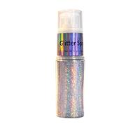 Spray de purpurina corporal - 15 gramos de polvo de maquillaje no adhesivo, spray de brillo para el cabello y el cuerpo | Disfraces mujeres niñas niños niñas cara piel tela y trajes