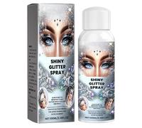 Spray de purpurina corporal para mujeres, espray de purpurina temporal para el cuerpo, spray de brillo corporal para la piel, el cabello y el cuerpo, spray de purpurina para cabello y ropa, spray de