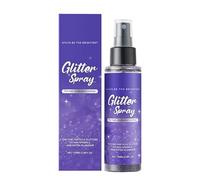 Spray de purpurina | Spray para el cabello y el cuerpo con brillo brillante | Brillo impermeable y duradero de secado rápido | Spray para el cabello brillante brillante | Spray de purpurina agradable