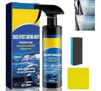 Spray de recubrimiento de coche, 2025 nuevo agente de recubrimiento de acción rápida, spray de pulido de cera para arañazos de coche, lavado sin agua, fácil de usar, limpiador de cristales de emulsión