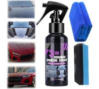 Spray de Recubrimiento nanocerámico 3 en 1 de Alta protección y rápida, Spray Nano reparador de arañazos para Coche, Spray de Cera pulidora para Revestimiento de Coche, Agente r (1PC,100ML)