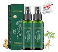 Spray De RegeneracióN Del Cabello Con Ginseng Rojo, Ginseng Para RegeneracióN Del Cabello,Red Ginseng Hairre Spray Acondicionador Del Cabello LocióN Capilar De Jengibre,For Women & Men (2 piezas)