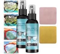 Spray de reparación de arañazos para lentes, removedor de arañazos para lentes de ojos, líquido de reparación de vidrios para parabrisas, limpiador de cristales para ojos, removedor de arañazos para
