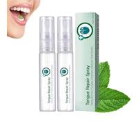 Spray de reparación de lengua Glosshield, tratamiento de rociado de reparación de lengua, actualiza rápidamente la respiración, para la salud oral de 30 ml,para la lengua blanca y la boca seca,2pcs