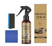 Spray de revestimiento cerámico para automóviles: protección contra el brillo para detalles automotrices | Agente profesional 9H con botella de 100ml, esponja y toalla para el cuidado de la pintura, m