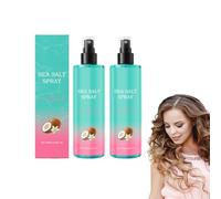 Spray de sal marina para cabello - Spray texturizante seco para volumen y textura para cabello con fijación ligera que da volumen y texturiza para un acabado natural Ondas playeras (2 botellas)