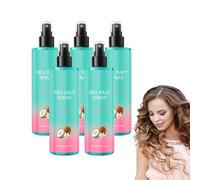 Spray de sal marina para cabello - Spray texturizante seco para volumen y textura para cabello con fijación ligera que da volumen y texturiza para un acabado natural Ondas playeras (5 botellas)
